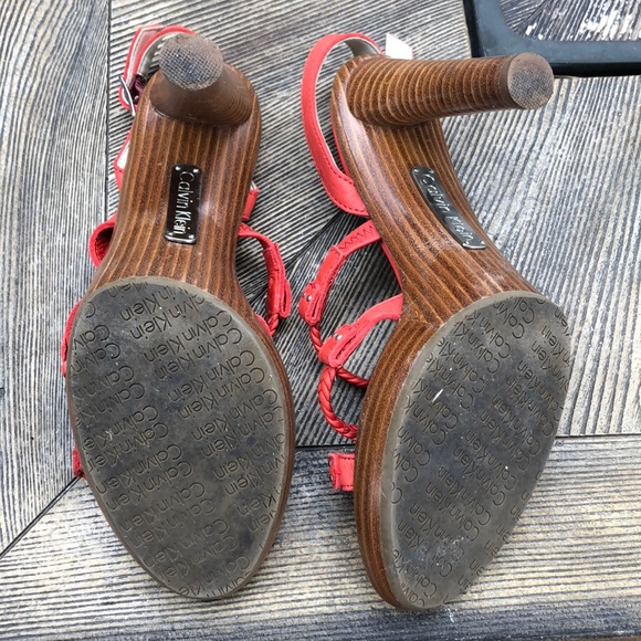 Platform sling back braided strap heels! - Picture 4 of 6